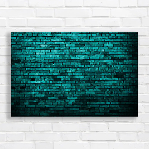 Deep red bricks canvas - deep,