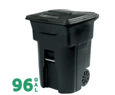 96 Gallon Black Rolling