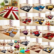 Shaggy Rugs 3D Living Area Rugs Non Shed Deep Pile Luxurious Soft Thick Pile Rug