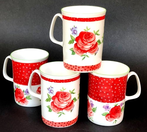 Rose england china mugs - of,