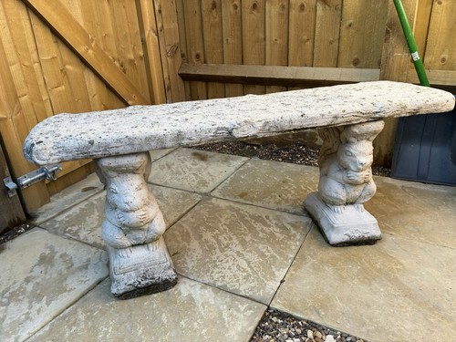 Beautiful straight stone seat - straight,