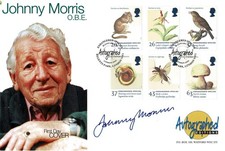 Johnny MORRIS English TV Presenter Signed Autographed Editions Cover FDC + COA
