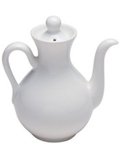 Cameo White Dispensing Bottle Pot Olive Oil Soy Sauce Container