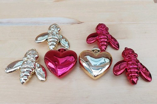 Set retro red gold - set,