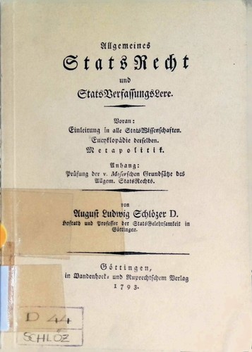 Allgemeines statsrecht und - allgemeines,