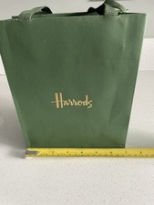 Harrods Green / Gold Gift Bag