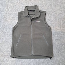 Berghaus Fleece Gilet Mens M Grey Full Zip Bodywarmer Outdoor Walking Hiking