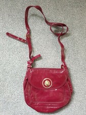 Great *Ri2k* burgundy patent leather cross body bag