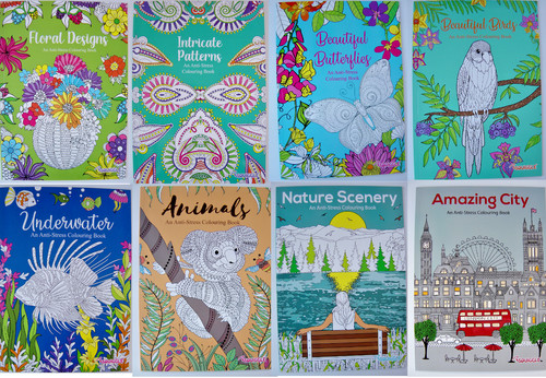 Adult colouring book stress - book,,