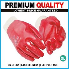 120 Pairs Red PVC Coated Knit