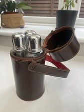 Vintage Leather Hunting Flask