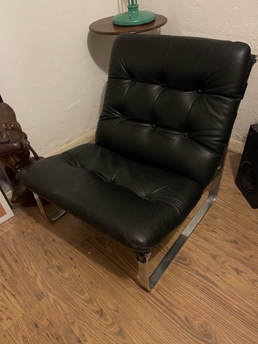 Vintage leather chrome - &,