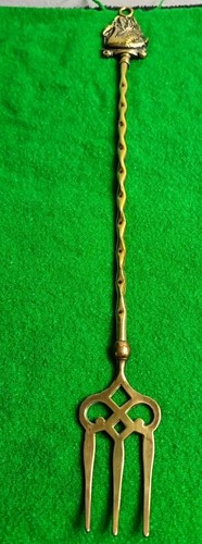 Vintage brass toasting fork - vintage,