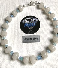 BLUE FIRE OPAL AND WHITE AGATE
