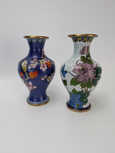 Pair chinese cloisonné enamel - chinese,