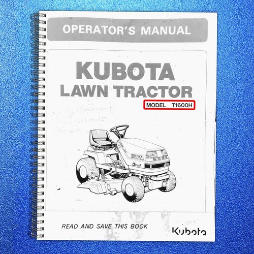 Kubota t1600h lawn tractor - kubota,