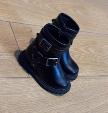 Girls - Black Marks & Spencer - Biker Style Boots (Size 5 / 5K) - New with Tags