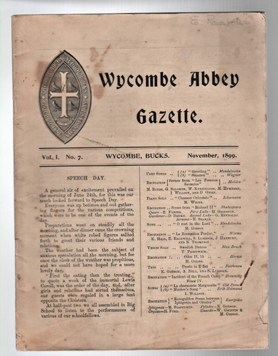 1899 wycombe abbey - abbey, school