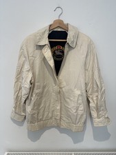 Vintage Burberry’s Ivory Bomber Jacket Harrods Medium M Burberry Box F