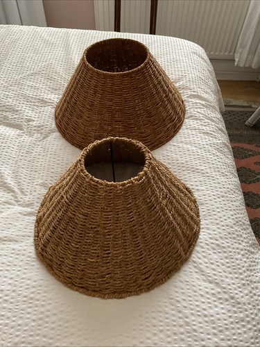 Two vintage conical - conical, woven