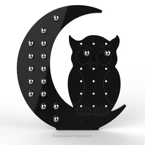 Owl shaped stud - shaped,