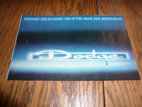1963 dodge standard size sales - size,