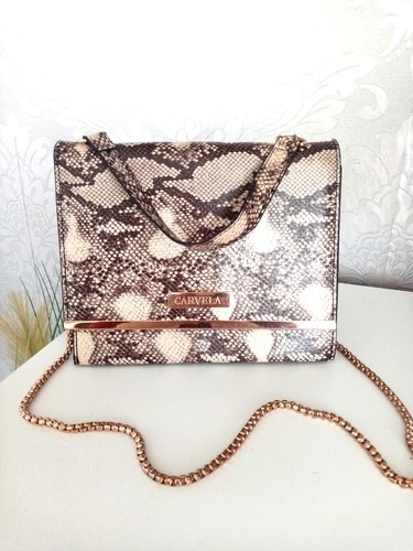 Carvela snake print shoulder