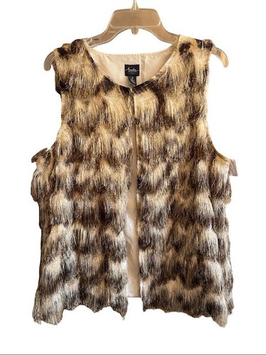 Chicos travelers faux fur vest - chicos,