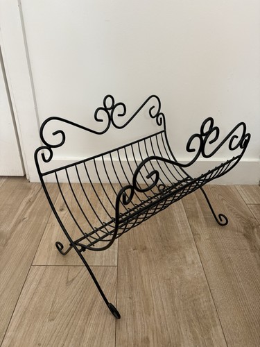Wrought iron magazine rack - wrought,