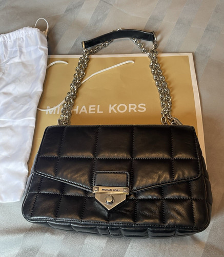 Michael kors black quilted - michael,
