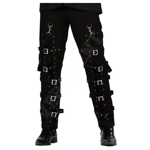 Men gothic pants punk - pants,