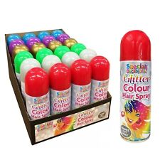 6x Multi Colour Glitter Hair