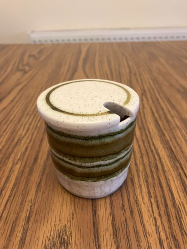 Vintage jam pot with lid - jam,