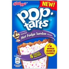 8pk Kellogg's Pop Tarts Frosted Hot Fudge Sundae Breakfast Toaster Pastries