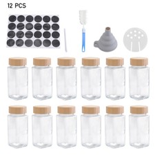 12/24pcs Empty Bottle Glass