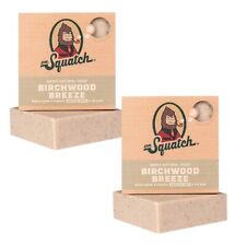 Dr Squatch Birchwood Breeze Soap – Natural Cold Process Soap Bar - 5oz TWIN PACK