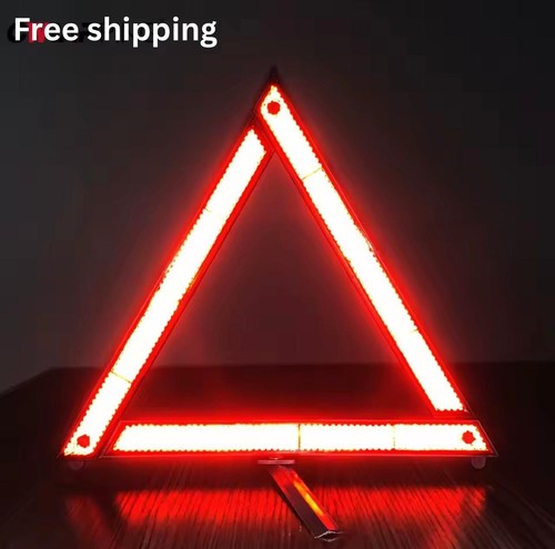 Large warning car triangle - warning,