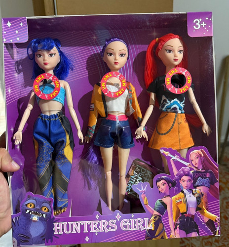 3pcs kpop demon hunters dolls - demon,