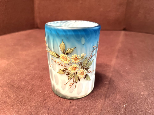 Antique hand painted satin - antique,