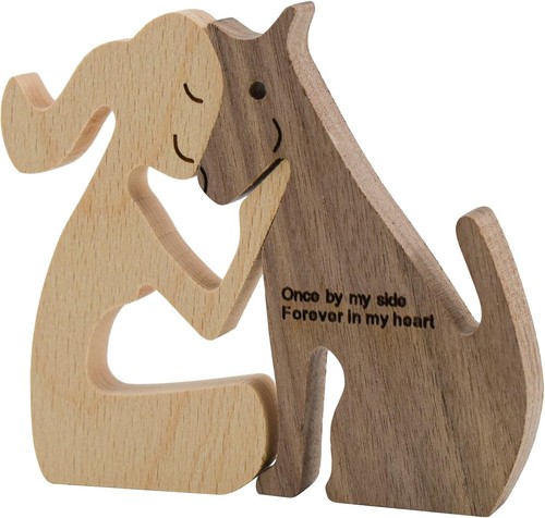Wooden dog figurines - figurines,