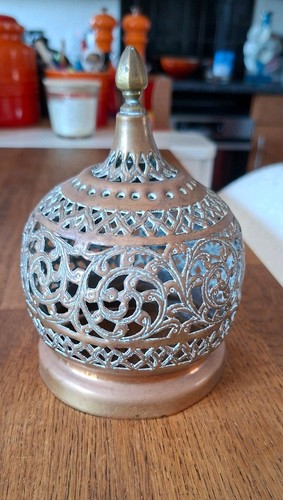 Antique brass moroccan - antique, candle