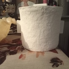 Paper Mache Lidded Bowl Pot