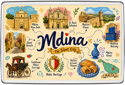 Mdina malta silent city - silent, fridge