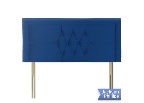 Headboard blue plush velvet - headboard:,