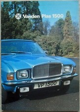 VANDEN PLAS 1500 Car Sales Brochure 1976 #3164