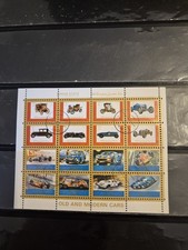 Ajman Postage Stamps  1973 Minisheet, Old  & Modern Cars, Used