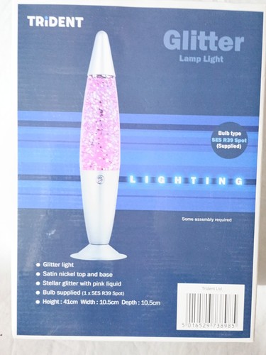 Trident glitter lamp - glitter, light