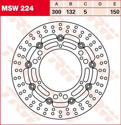 Trw motorcycle round floating - trw,