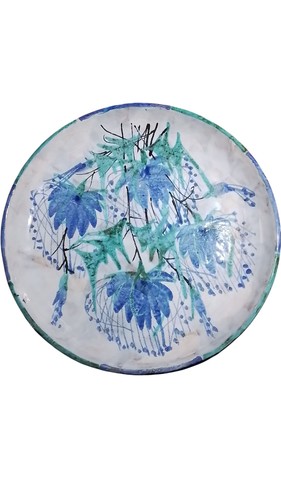 Vintage french ceramic platter - vintage,