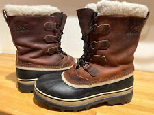 Sorel Caribou Warm Lining Leather Waterproof boots Size UK 10 (fits 11) Brown